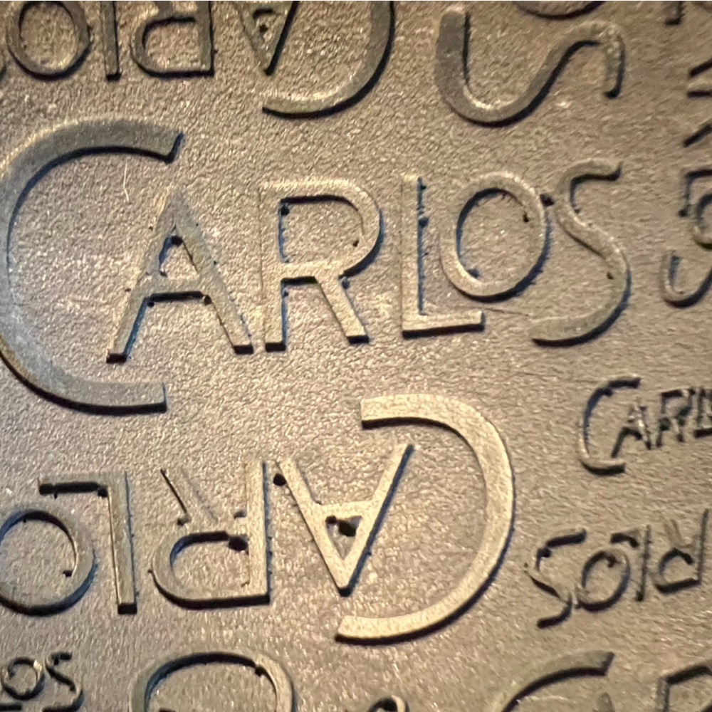 Carlos Embossed Leather Flip Flop
